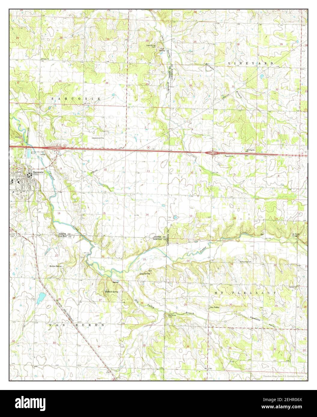 Map of sarcoxie hires stock photography and images Alamy