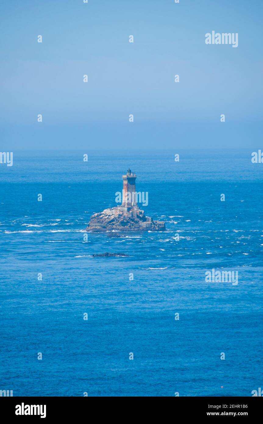 Lighthouse In Brittany La Vieille Stock Photo Alamy