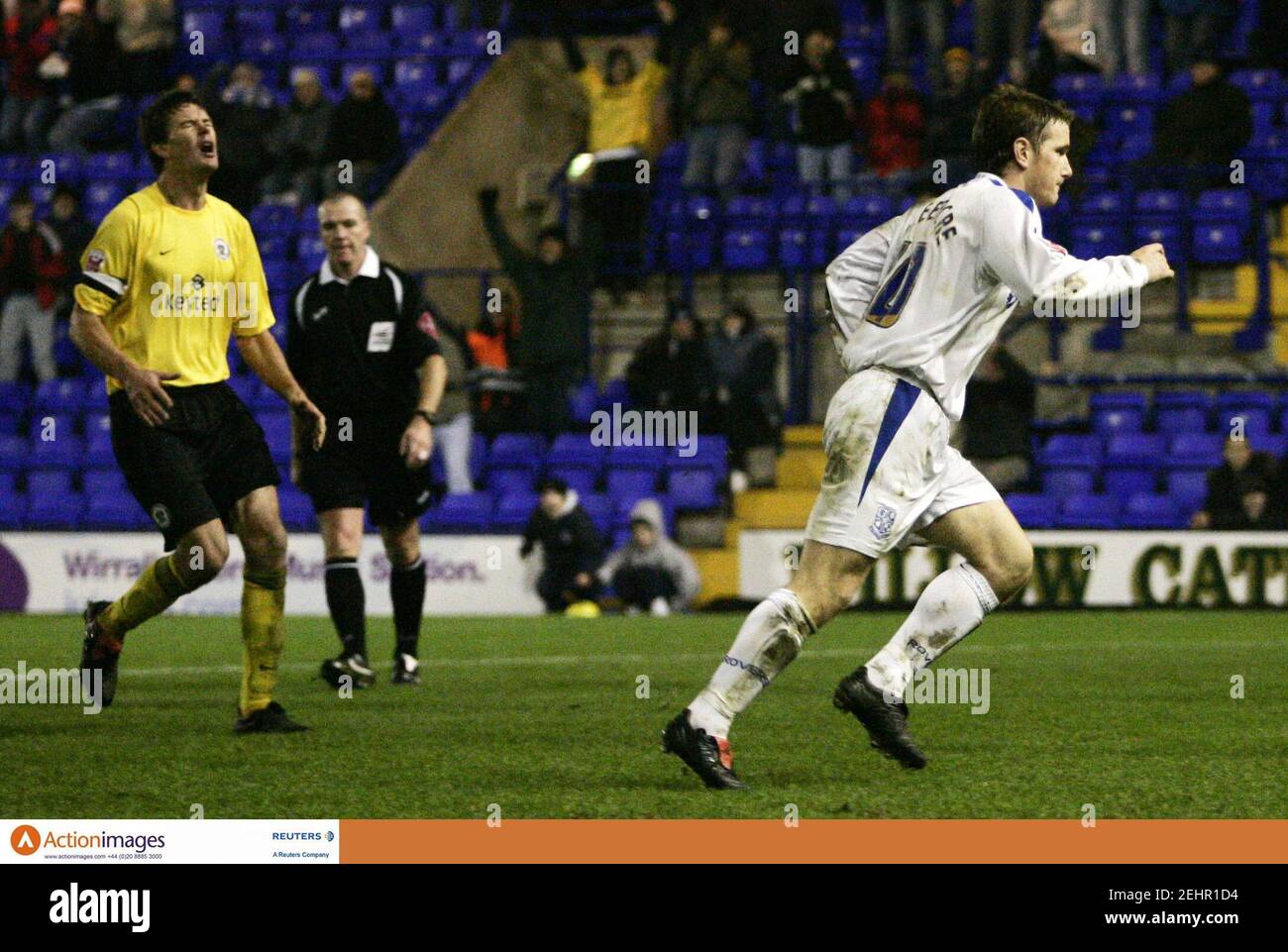 Football - Tranmere Rovers v Rochdale LDV Vans Trophy Northern Section  Second Round - Prenton Park - 22/11/05 Chris Greenacre celebrates scoring  the third goal from the penalty spot for Tranmere Mandatory