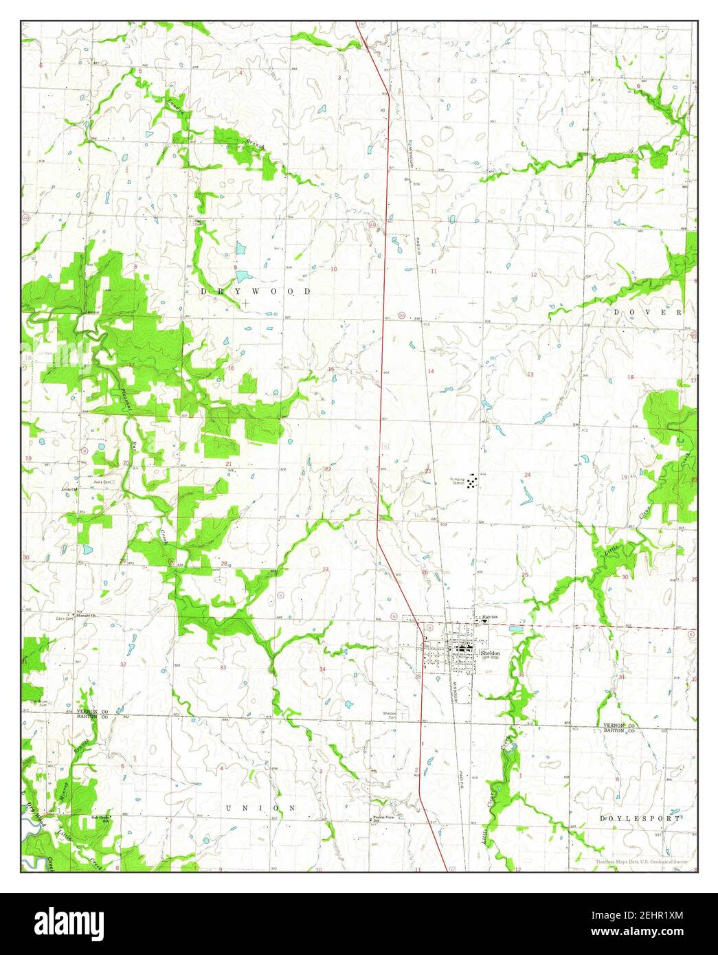 Sheldon missouri map Cut Out Stock Images & Pictures Alamy