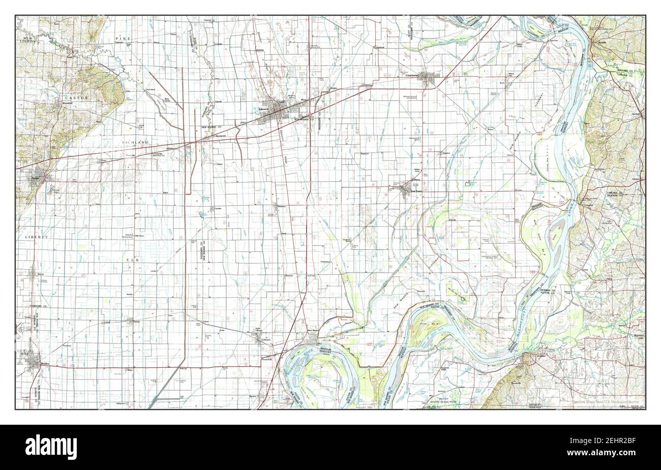 Map of sikeston missouri Cut Out Stock Images & Pictures Alamy