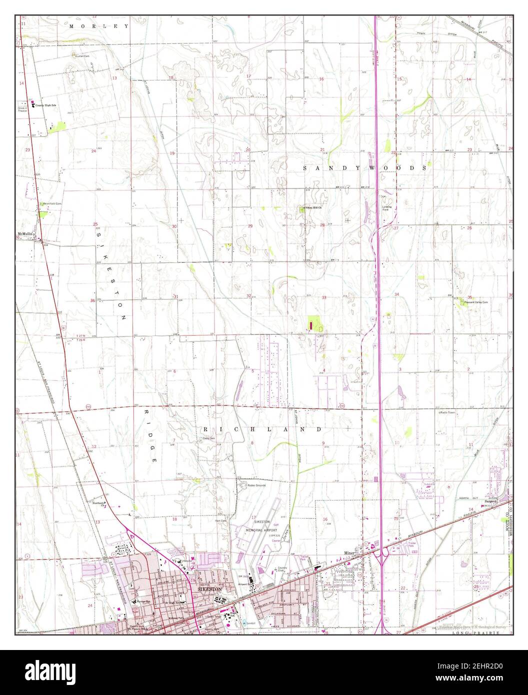 Sikeston North, Missouri, map 1963, 124000, United States of America