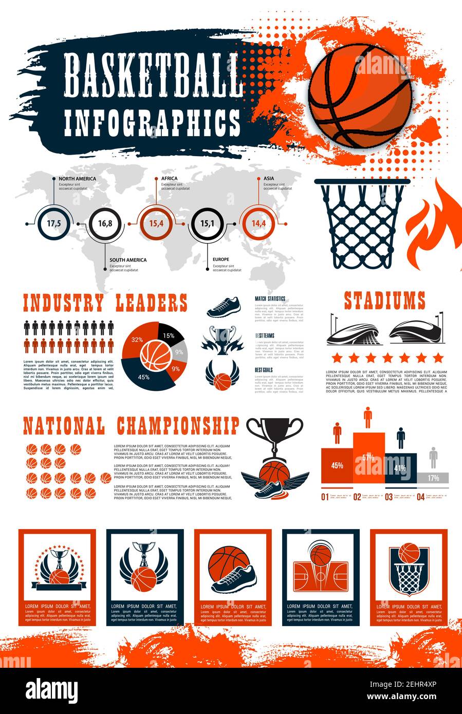 Basketball Sport Infographic Championship Statistics Graph Chart And basketball-sport-infographic-championship-statistics-graph-chart-and