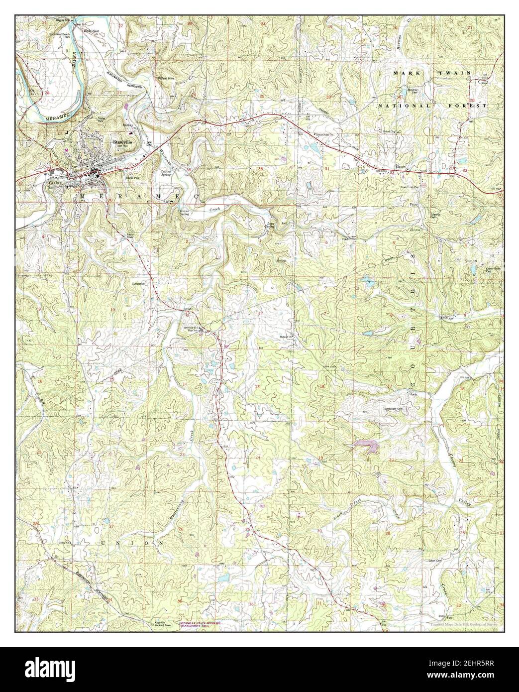 Map of steelville Cut Out Stock Images & Pictures Alamy