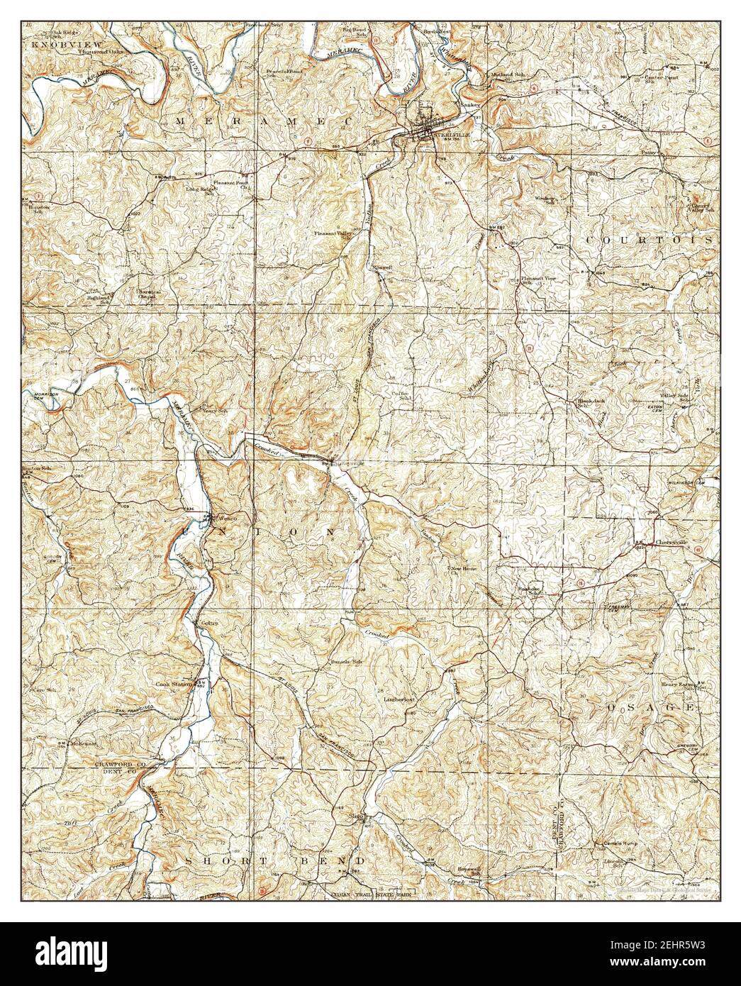 Map of steelville Cut Out Stock Images & Pictures Alamy