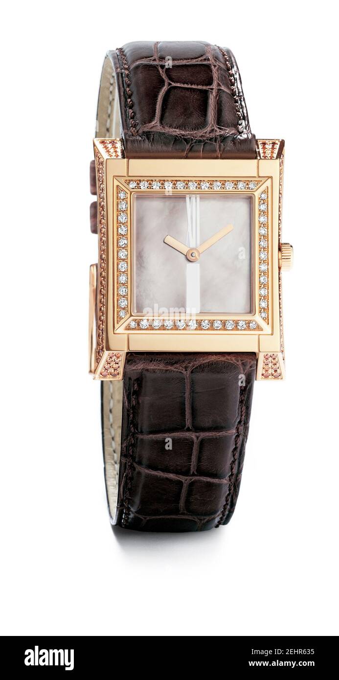 Wristwatch isolated on white background. Studio Sshot Stock Photo