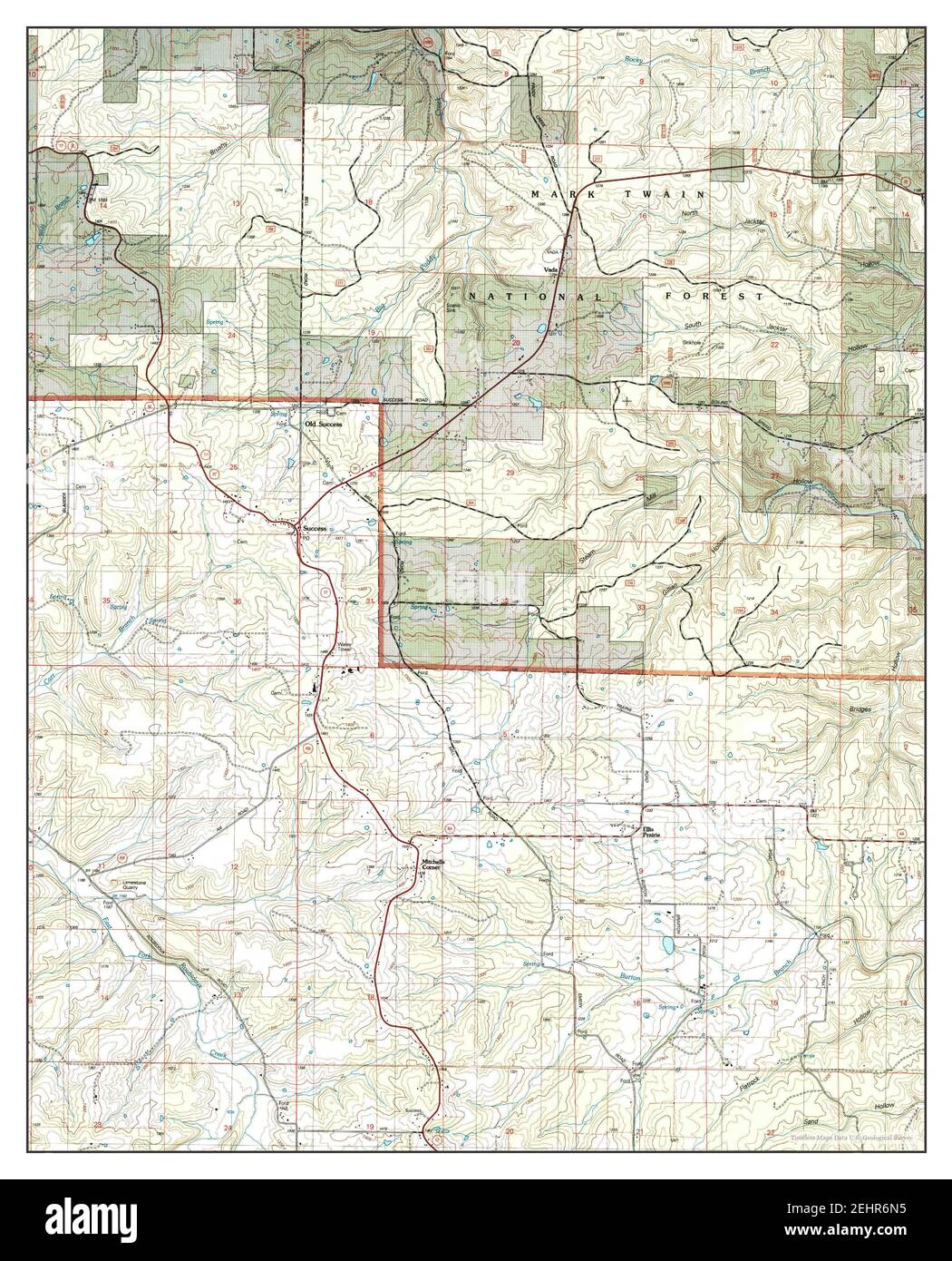 Success, Missouri, map 2004, 124000, United States of America by