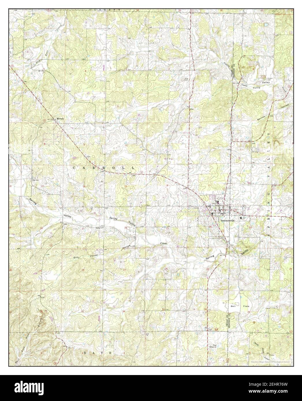 Map of summersville missouri Cut Out Stock Images & Pictures Alamy