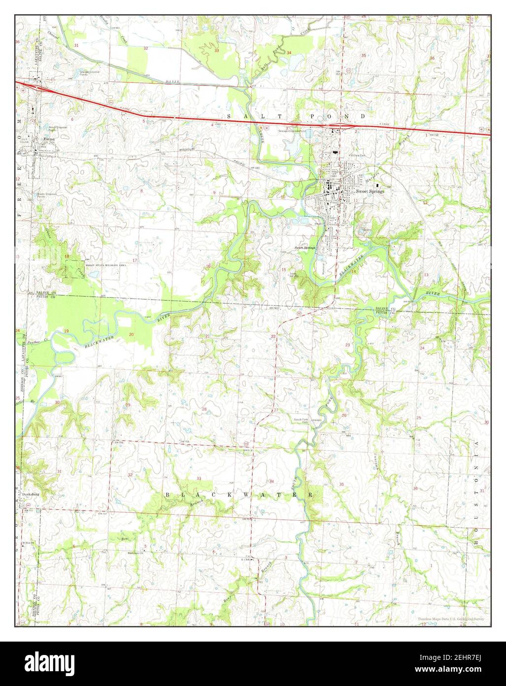 Map of sweet springs missouri Cut Out Stock Images & Pictures Alamy