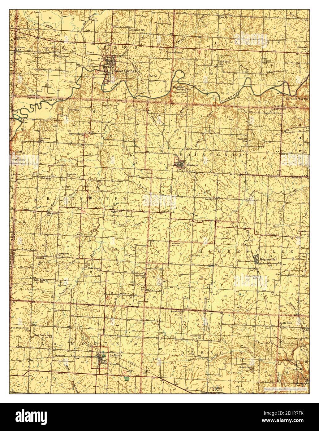 Map of sweet springs missouri Cut Out Stock Images & Pictures Alamy