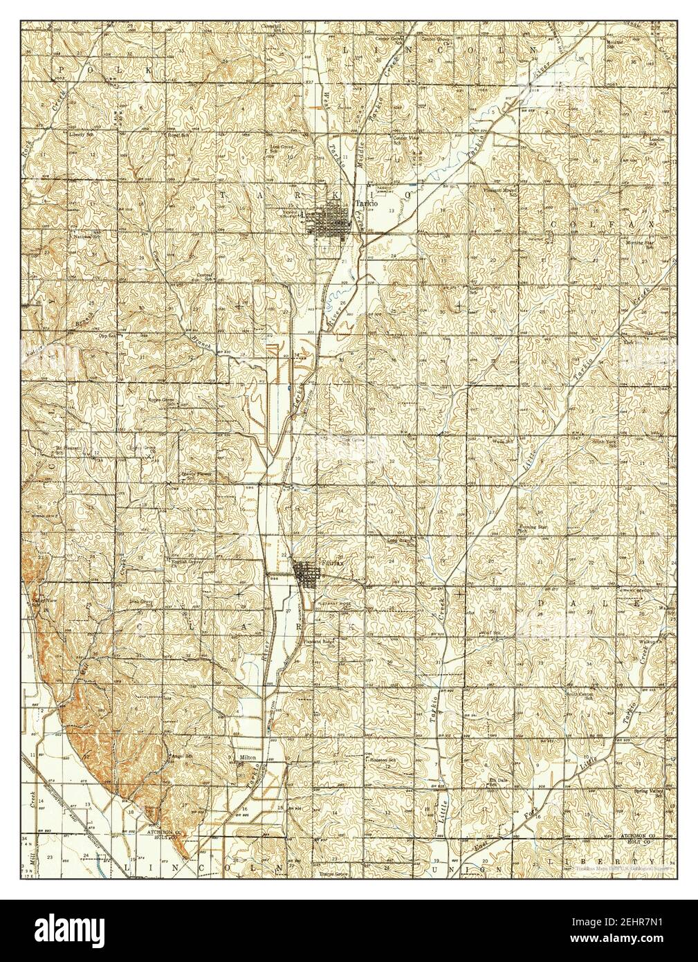 Tarkio, Missouri, map 1940, 162500, United States of America by