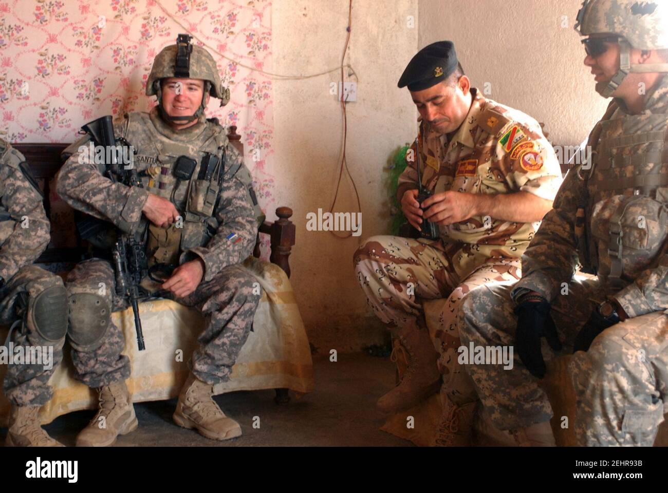 Patrol in Abu Ghraib Stock Photo