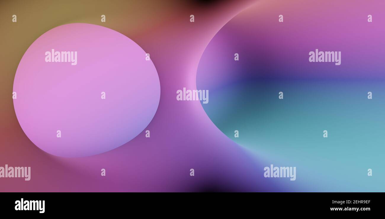 Abstract 3d shape pastel color background. 3d rendering illustration ...