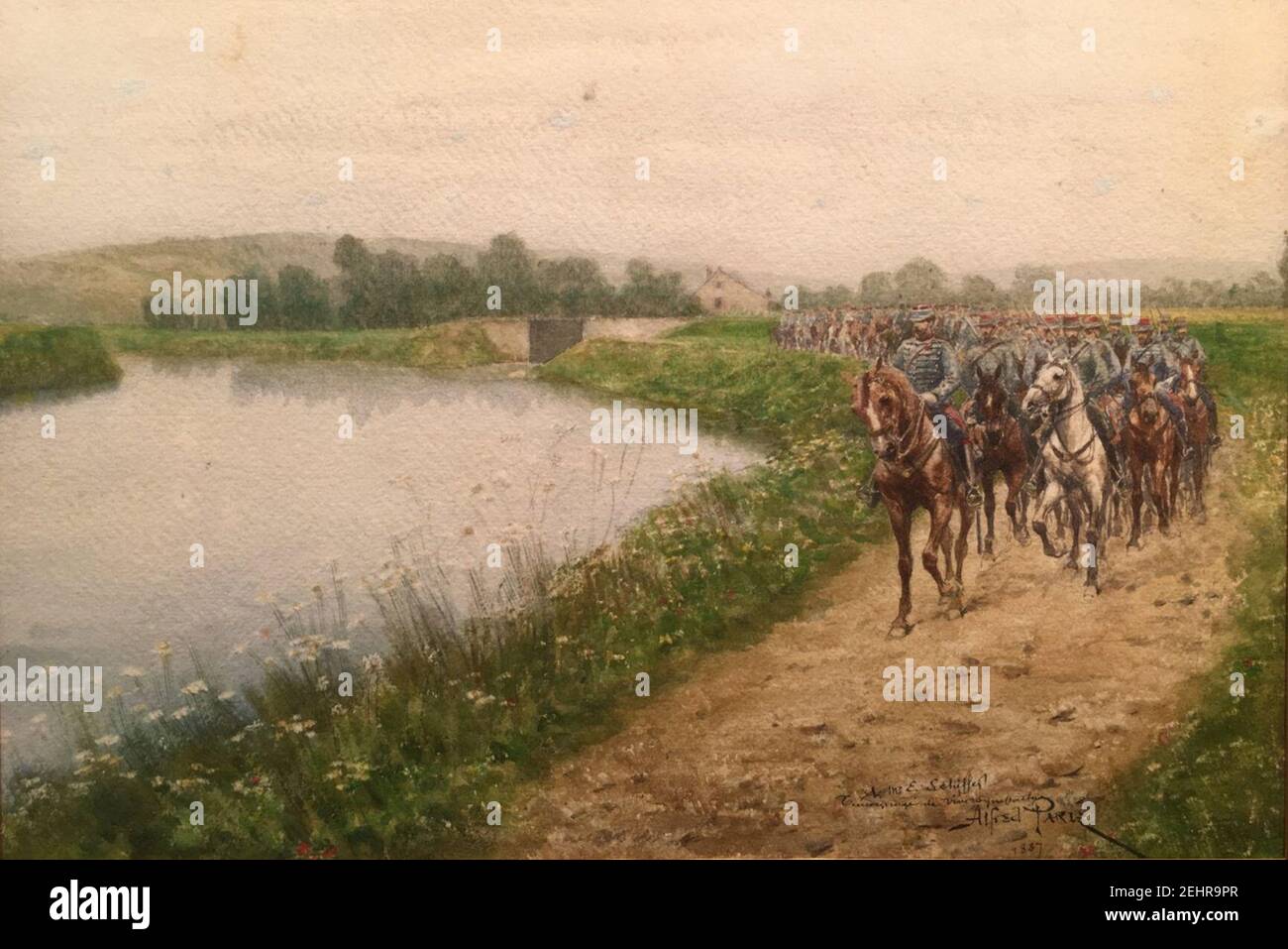 Patrouille de cavalerie Stock Photo Alamy