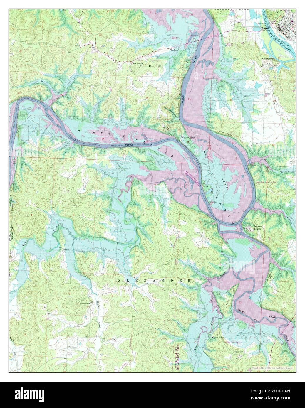 Map of warsaw missouri hires stock photography and images Alamy