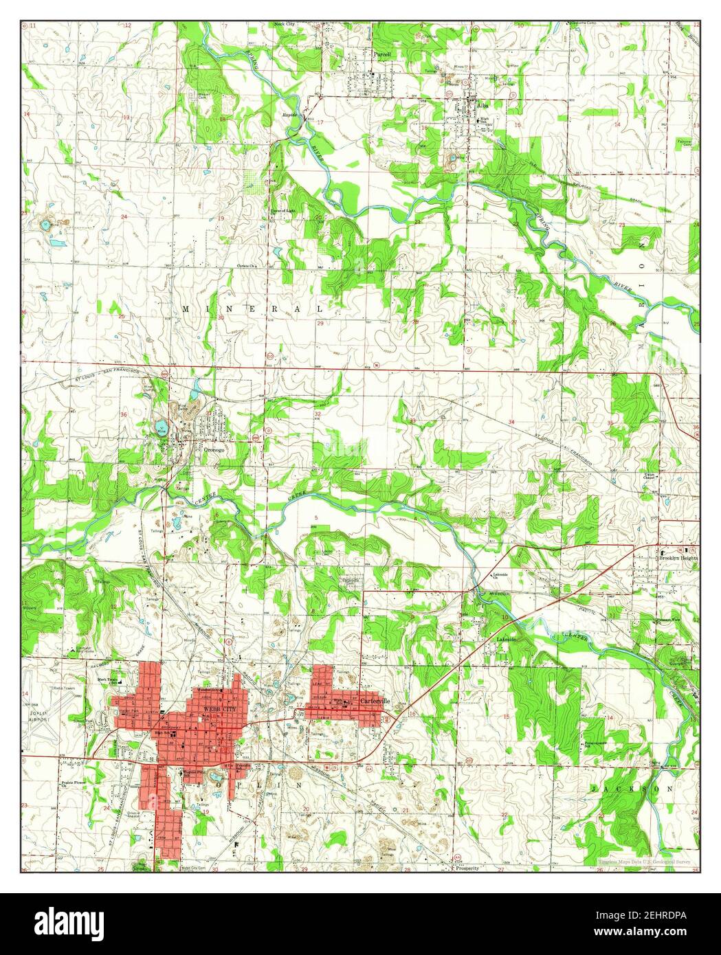 Webb City Mo Map Webb City, Missouri, Map 1963, 1:24000, United States Of America By  Timeless Maps, Data U.s. Geological Survey Stock Photo - Alamy