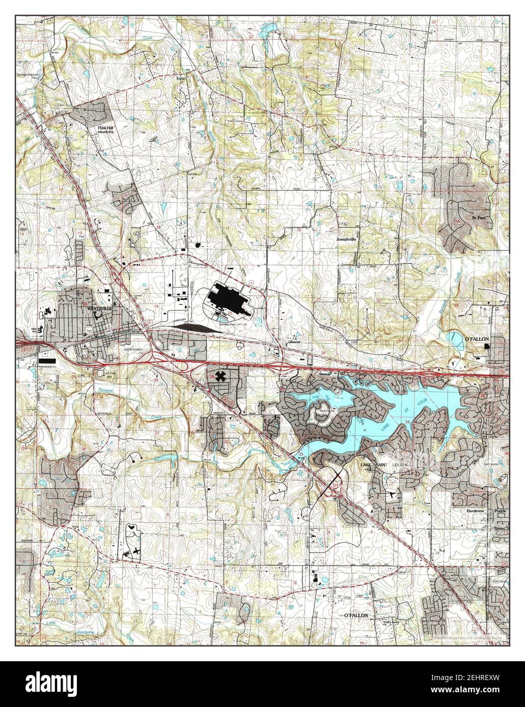 Map of wentzville missouri hi-res stock photography and images - Alamy