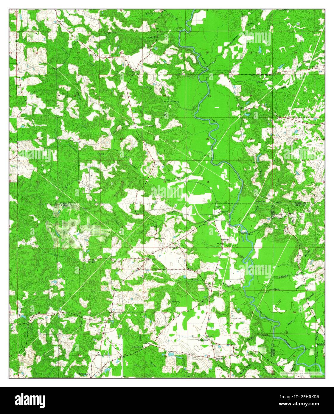 Barrontown, Mississippi, map 1963, 124000, United States of America by