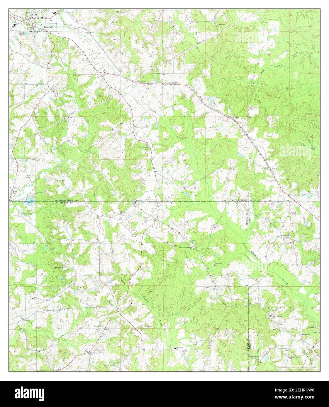 Bassfield mississippi map hires stock photography and images Alamy