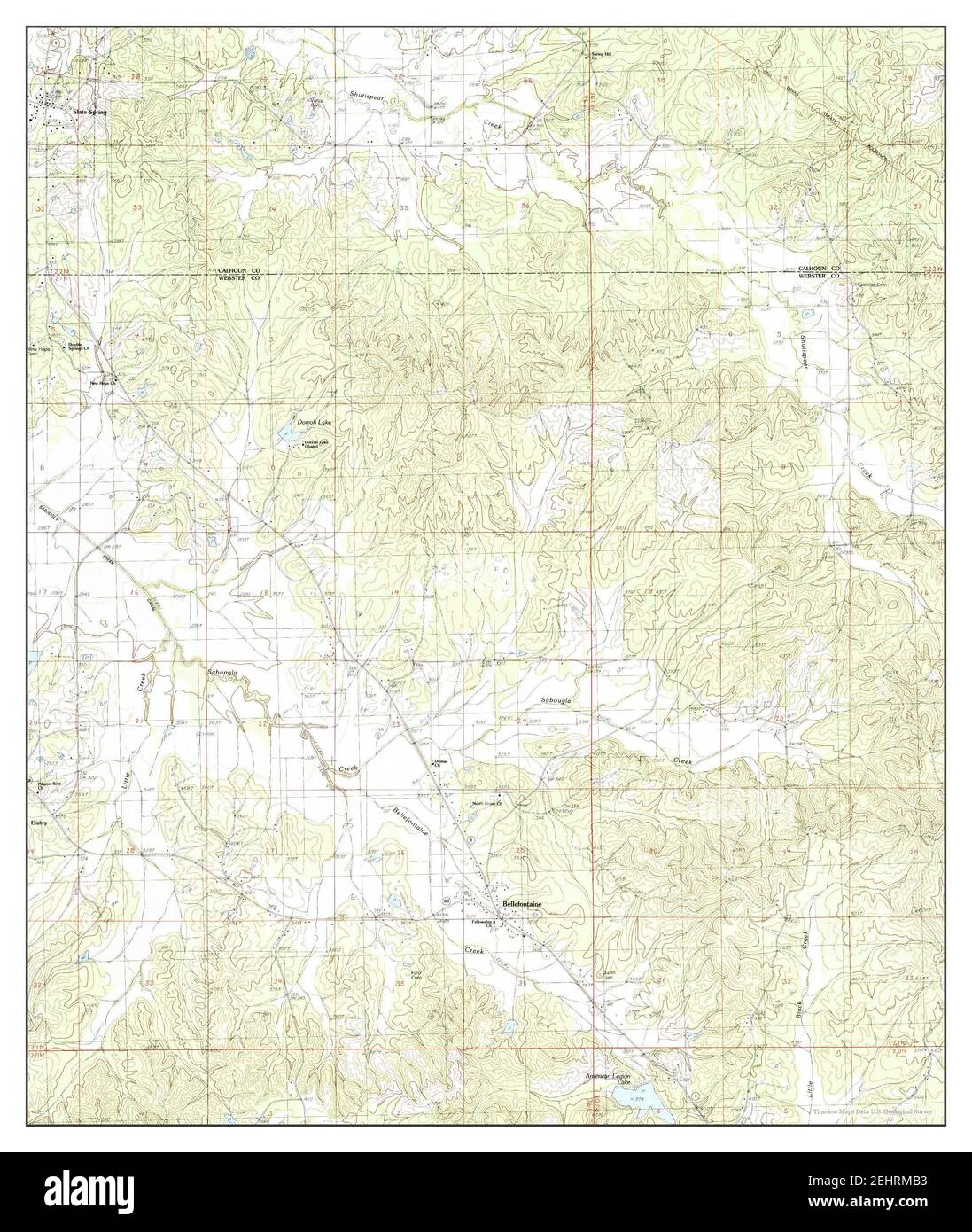 Map of bellefontaine hires stock photography and images Alamy