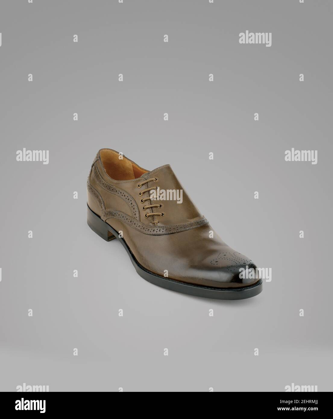 Elegant fashionable shoes for men. Still life, studio shoot. Stock Photo
