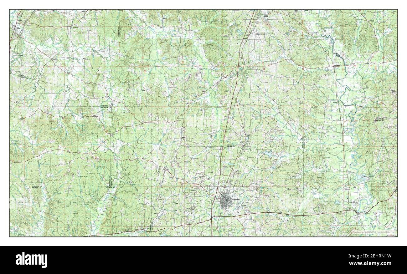 Brookhaven, Mississippi, map 1984, 1100000, United States of America