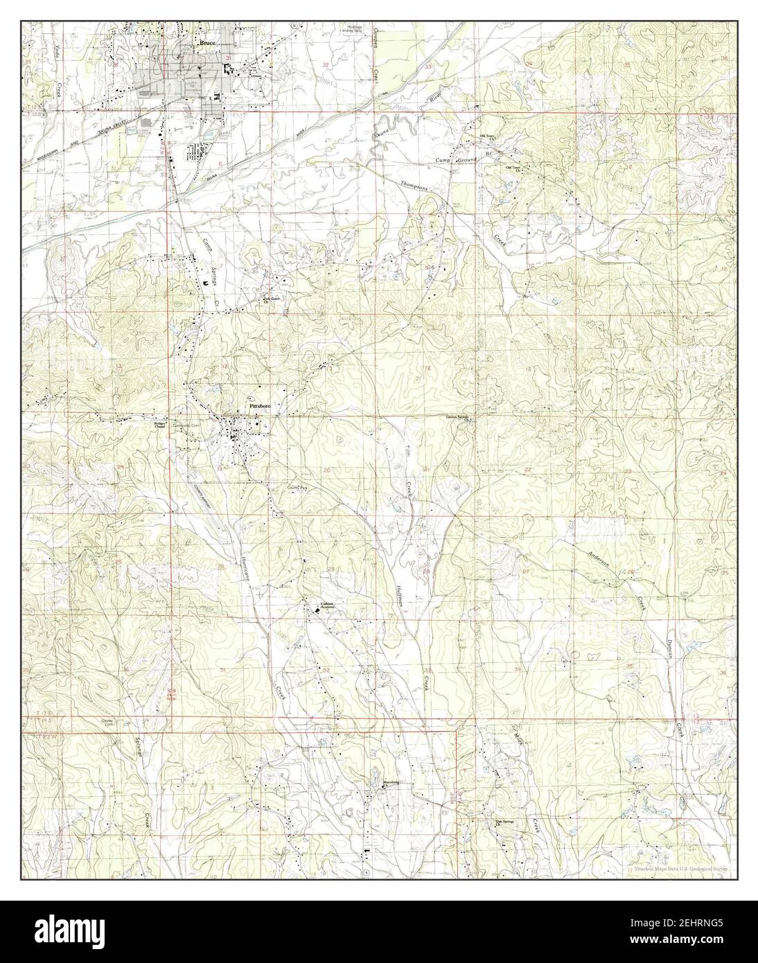 Bruce mississippi map Cut Out Stock Images & Pictures Alamy