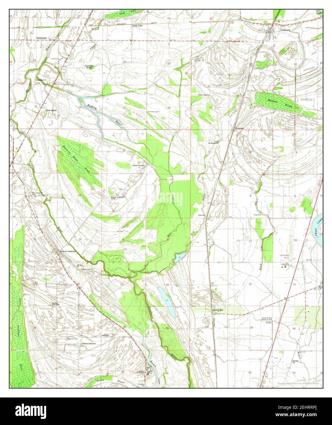 Coahoma map hires stock photography and images Alamy