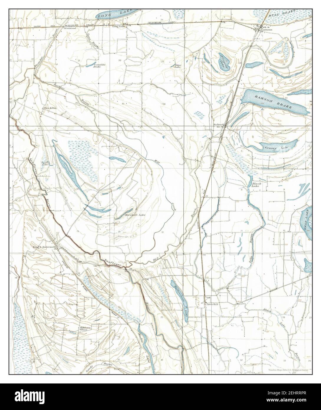 Coahoma, Mississippi, map 1908, 124000, United States of America by