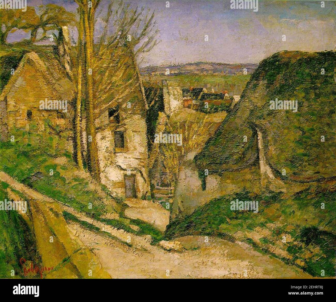 Paul Cézanne - La Maison du pendu. Stock Photo