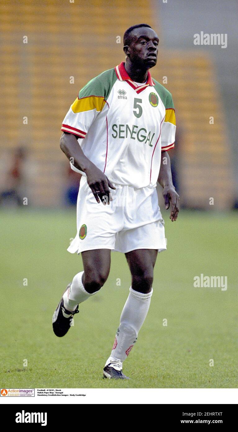 Football - 4/10/01 , Stock Malick Pape Diop - Senegal Mandatory  Credit:Action Images / Andy Couldridge Stock Photo - Alamy