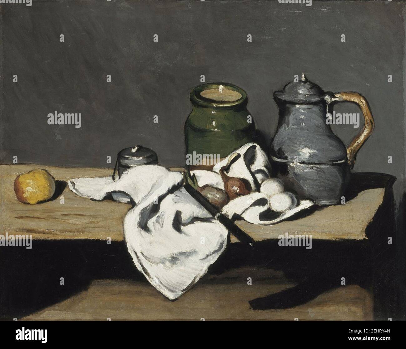 Paul Cézanne - Still life with kettle Stock Photo