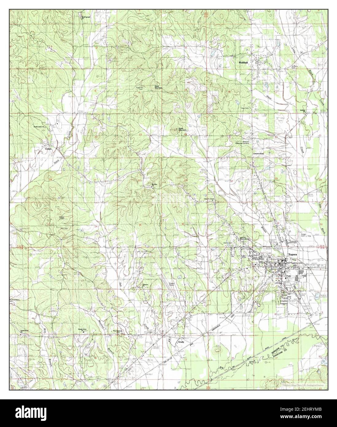 Eupora, Mississippi, map 1983, 124000, United States of America by