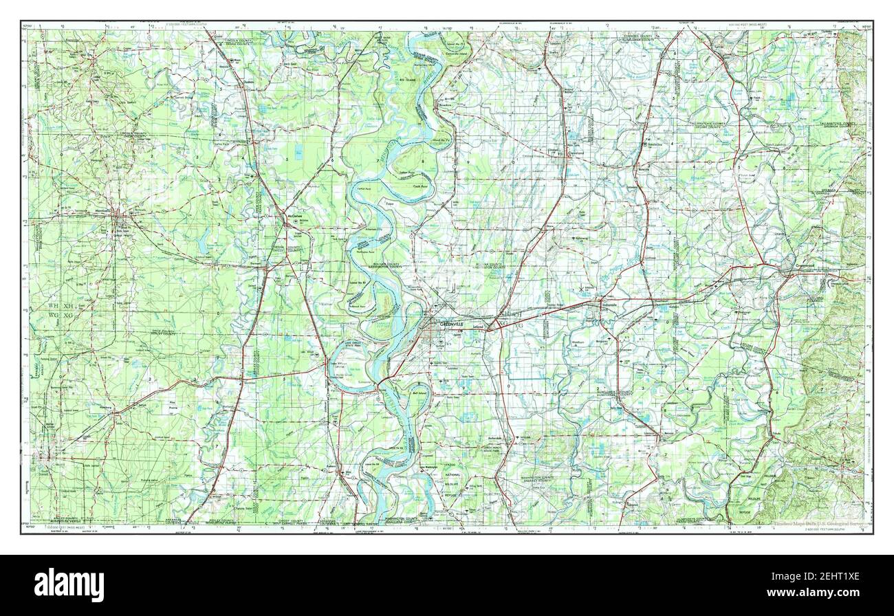 Map of greenwood mississippi hi-res stock photography and images - Alamy