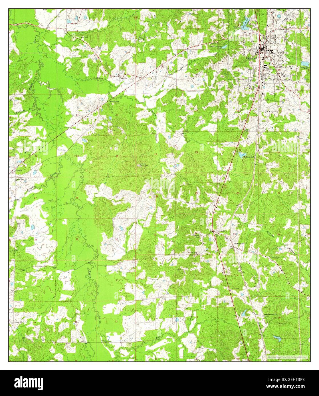 Hazlehurst, Mississippi, map 1963, 124000, United States of America by