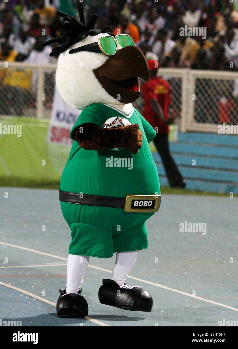 Football - Korea Republic v Algeria FIFA Under 17 World Cup Nigeria 2009 Group F - Ahmadu Bello Stadium, Kaduna, Nigeria - 1/11/09 A general view of the FIFA mascot Bobo Mandatory Football - Korea Republic v Algeria FIFA Under 17 World Cup Nigeria 2009 Group F - Ahmadu Bello Stadium, Kaduna, Nigeria - 1/11/09 A general view of the FIFA mascot Bobo Mandatory