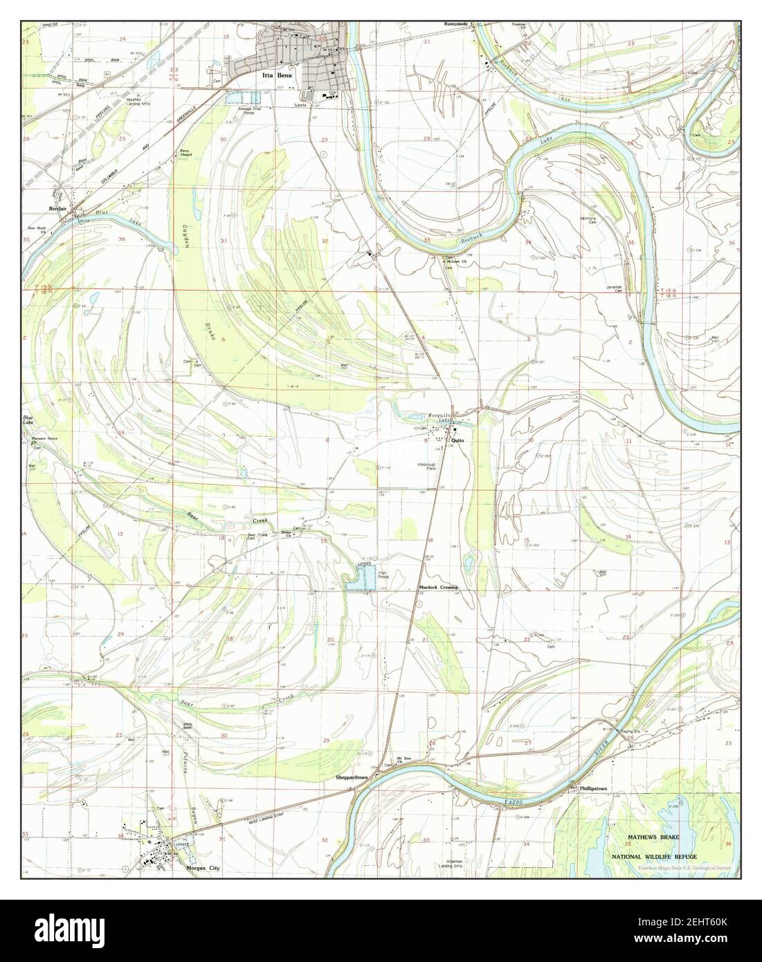 Itta Bena Mississippi Map Itta Bena, Mississippi, Map 1983, 1:24000, United States Of America By  Timeless Maps, Data U.s. Geological Survey Stock Photo - Alamy