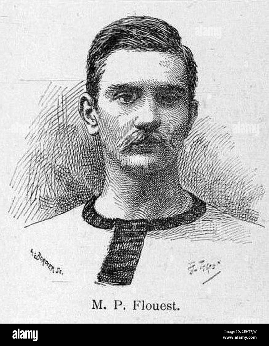 Paul Flouest en 1888 Stock Photo Alamy