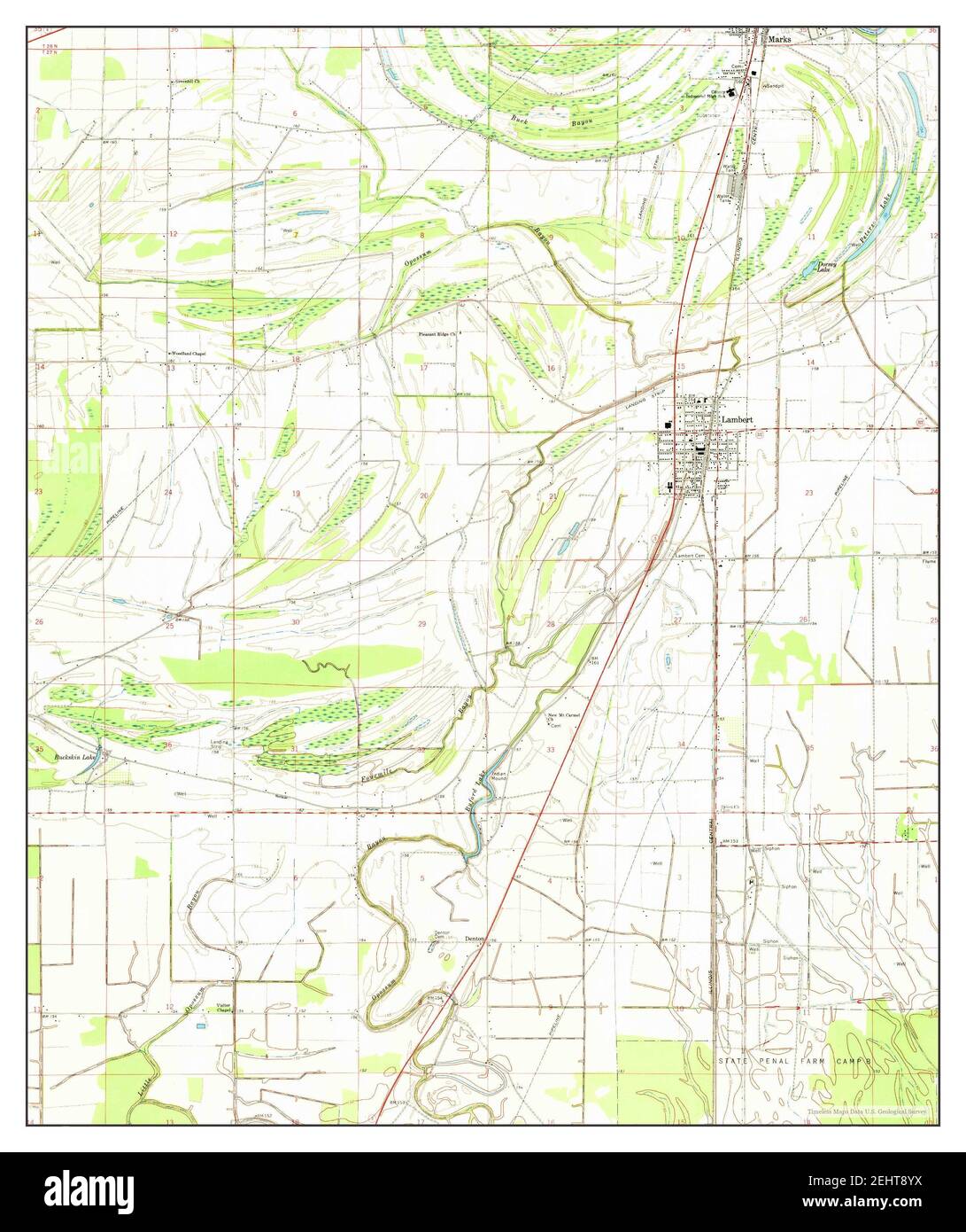 Map of lambert mississippi Cut Out Stock Images & Pictures Alamy
