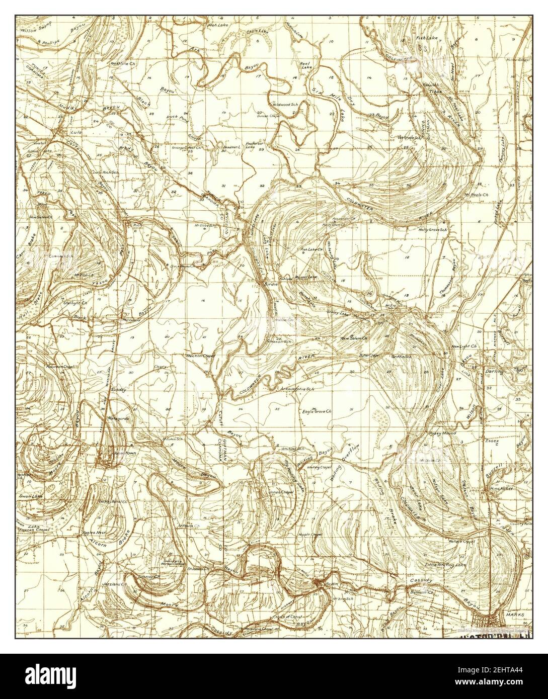 Map of marks mississippi hires stock photography and images Alamy