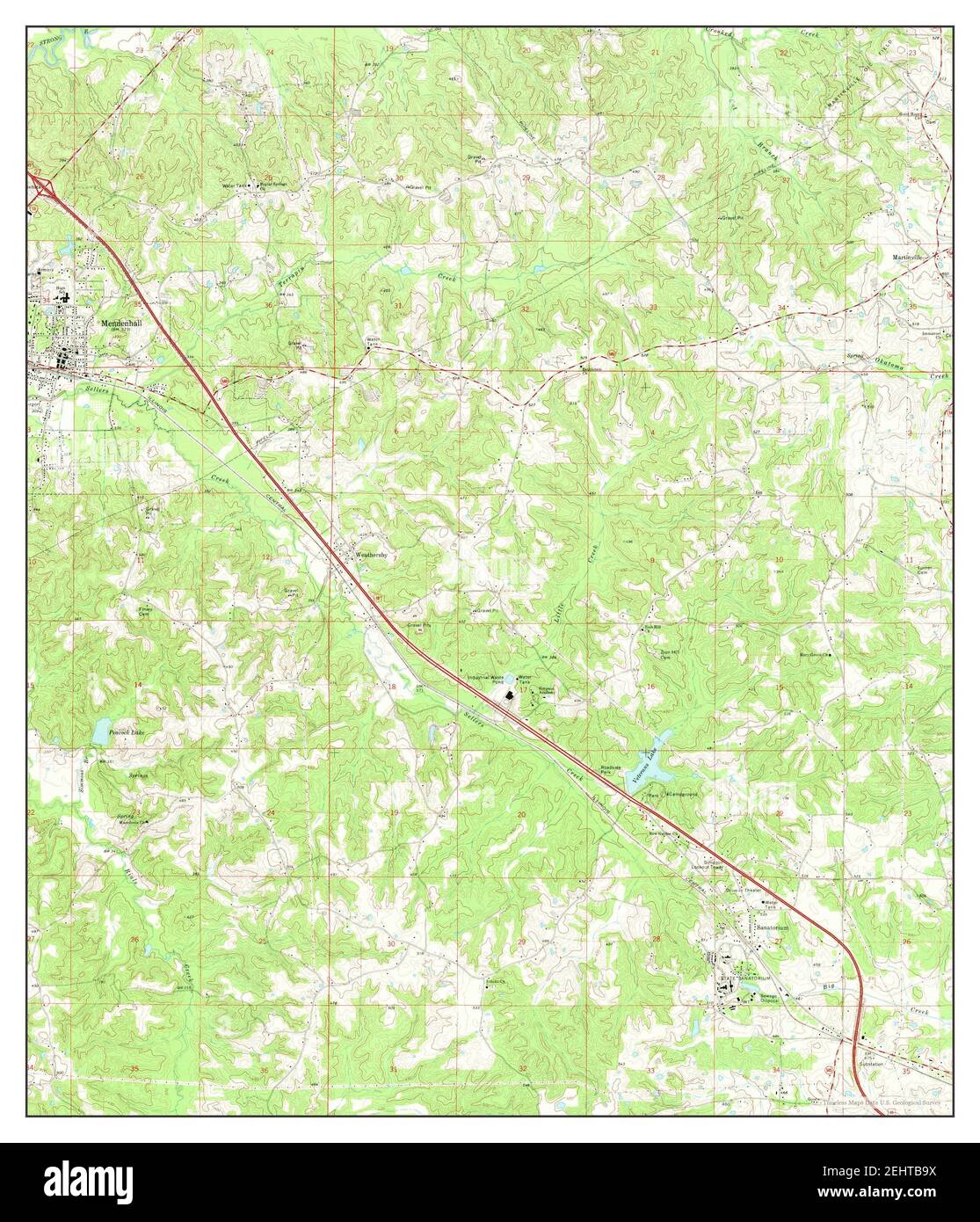 Mendenhall mississippi map Cut Out Stock Images & Pictures Alamy