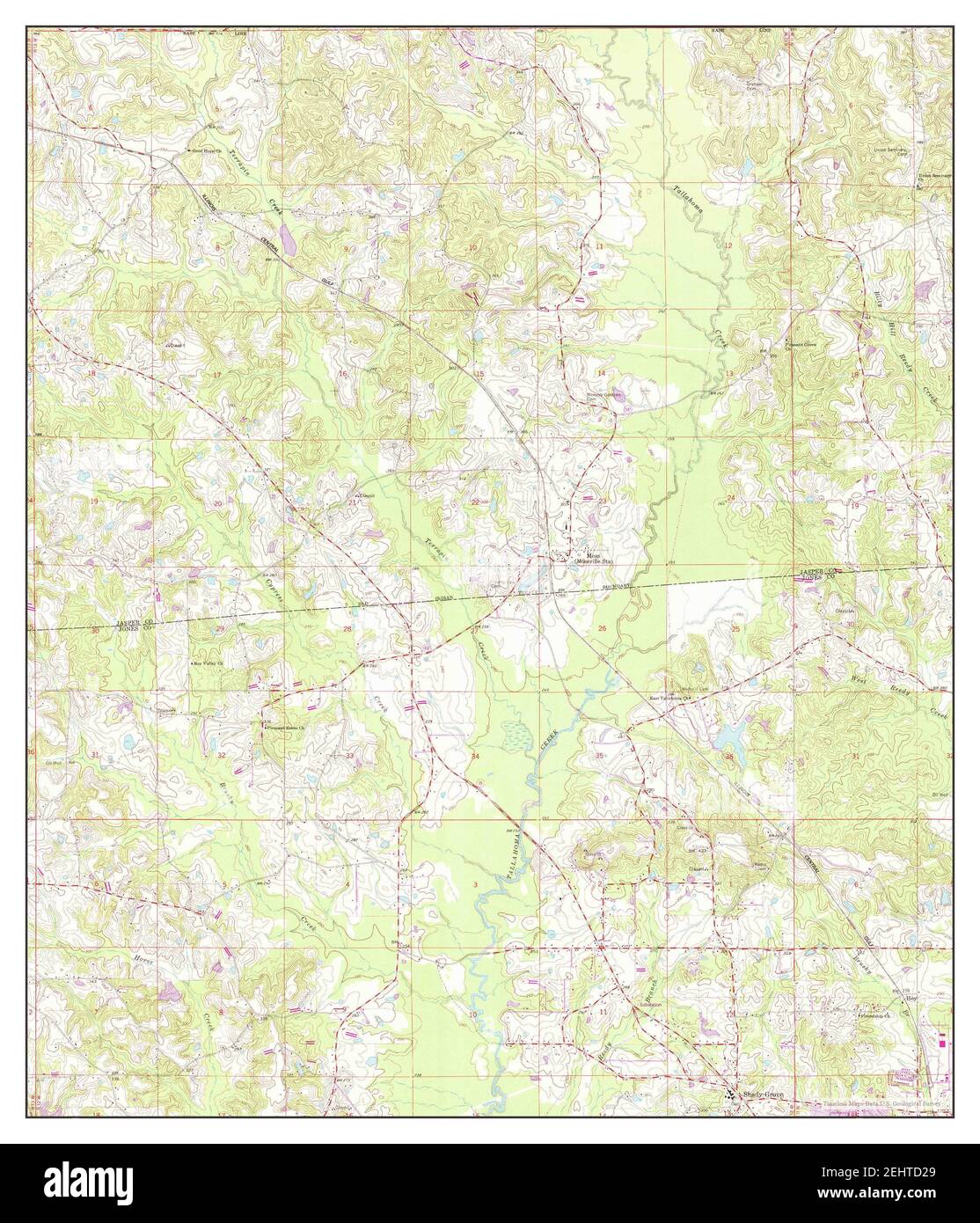 Moss, Mississippi, map 1964, 124000, United States of America by Timeless Maps, data U.S