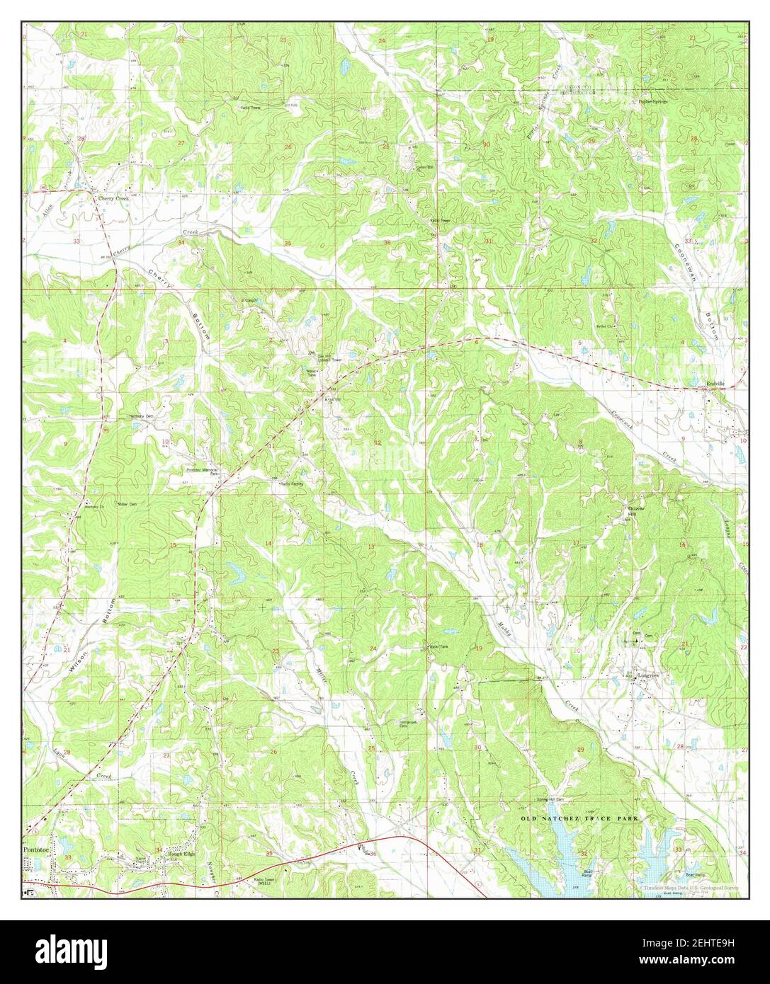 Map of pontotoc mississippi hires stock photography and images Alamy