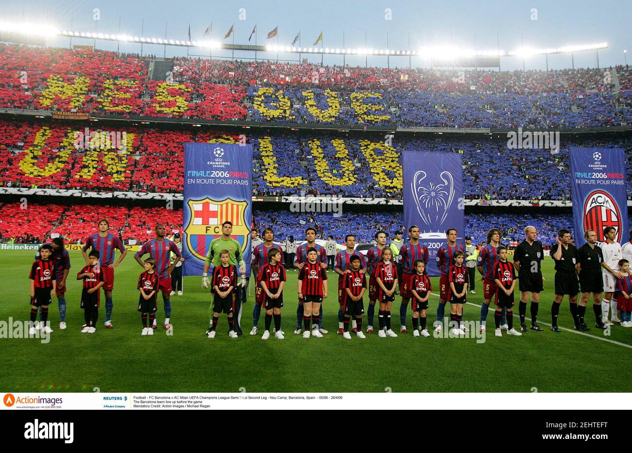 Football - FC Barcelona v AC Milan UEFA Champions League Semi Final Second  Leg - Nou Camp, Barcelona,