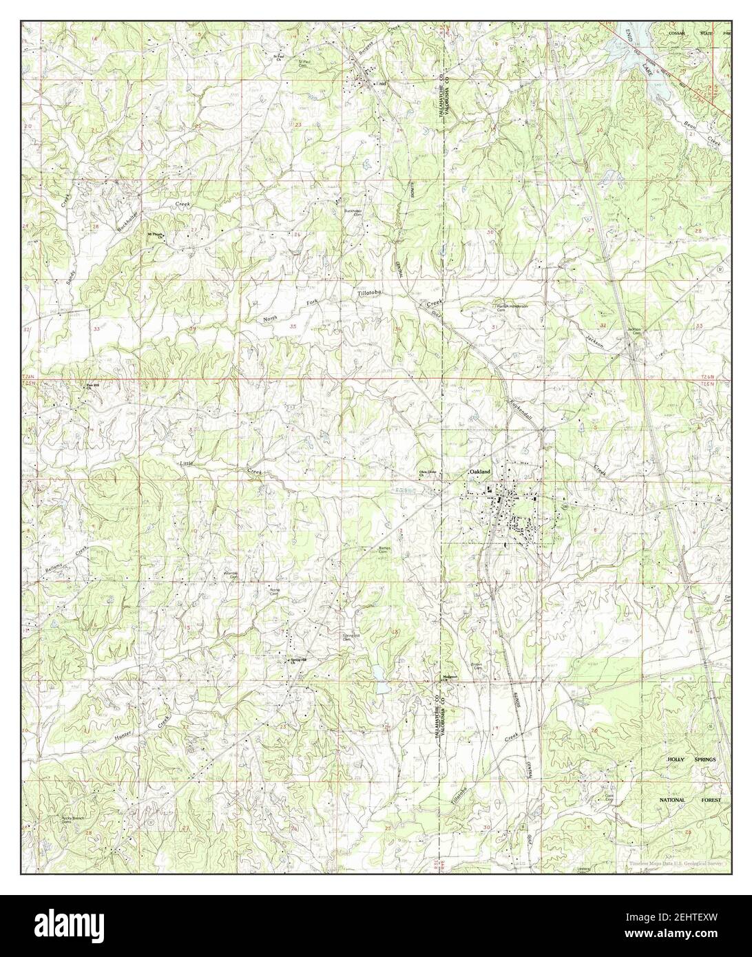 Map of oakland mississippi hires stock photography and images Alamy