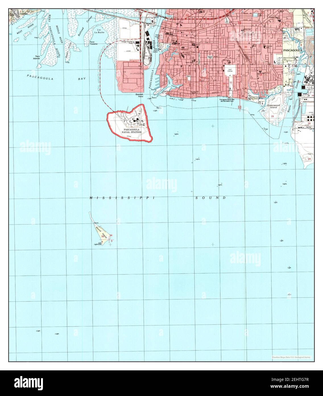 Pascagoula map hires stock photography and images Alamy
