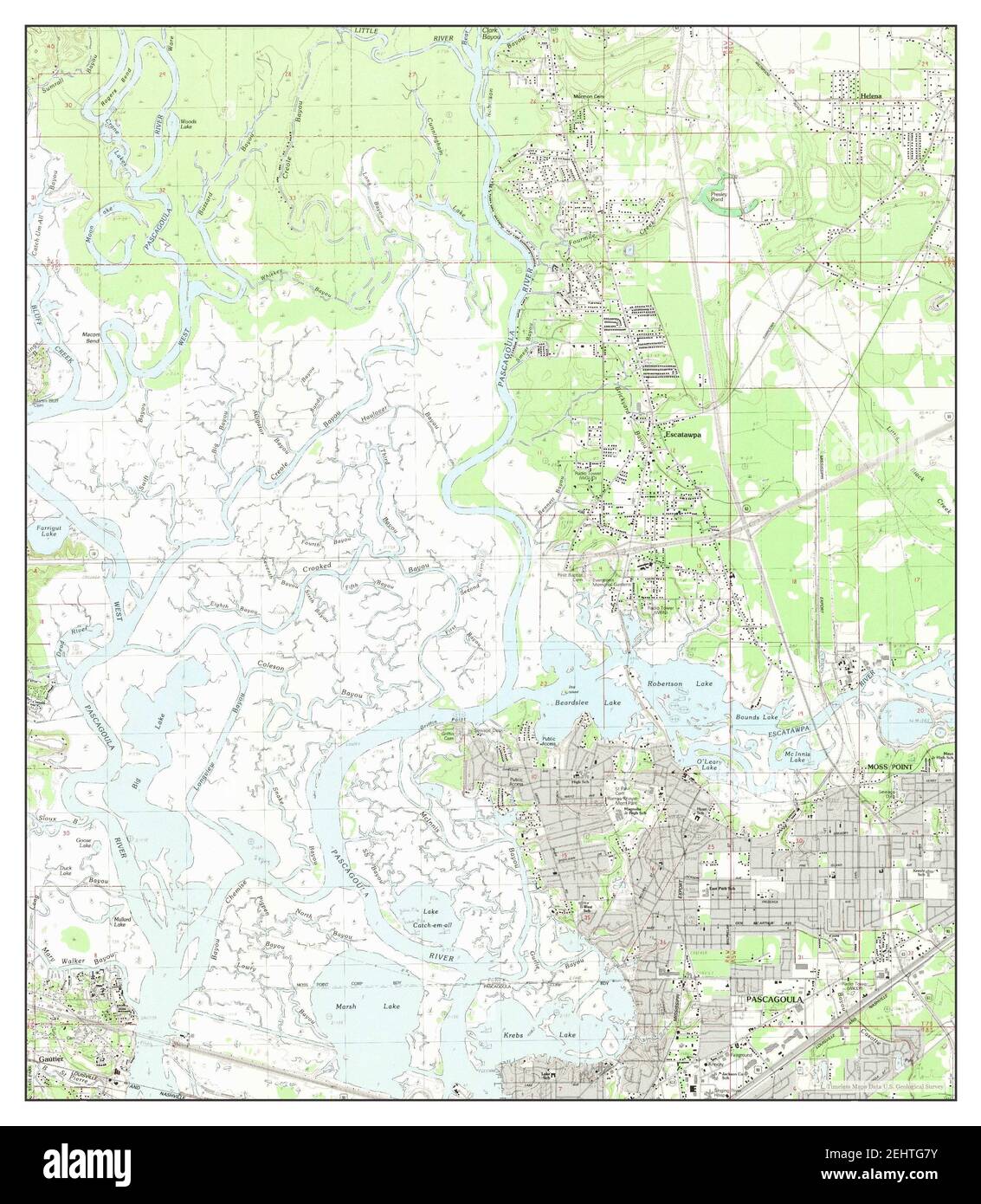 Map of pascagoula Cut Out Stock Images & Pictures Alamy