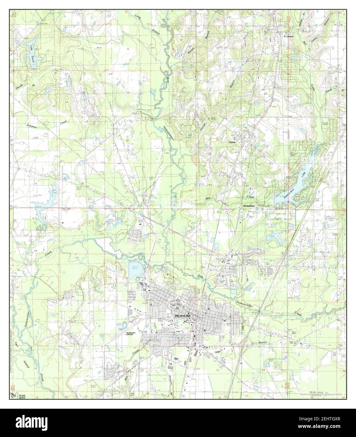 Picayune, Mississippi, map 1985, 124000, United States of America by