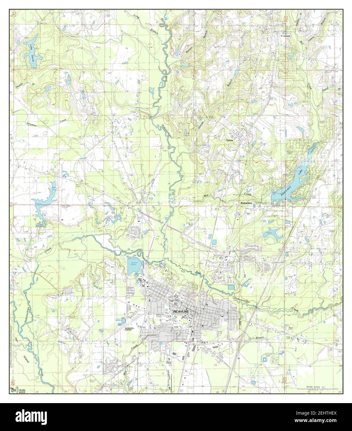 Map of picayune mississippi Cut Out Stock Images & Pictures Alamy