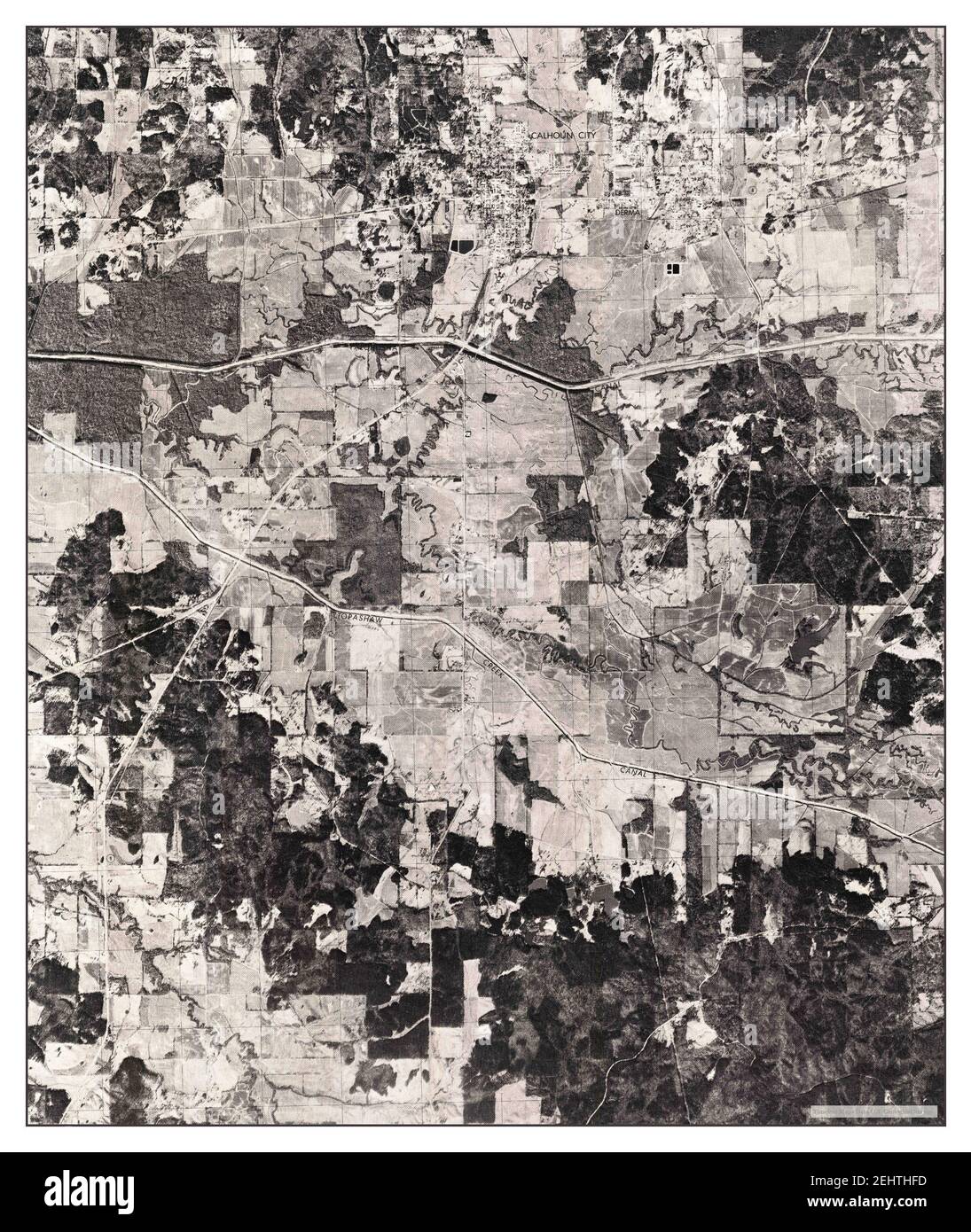 Pittsboro SE, Mississippi, map 1976, 124000, United States of America